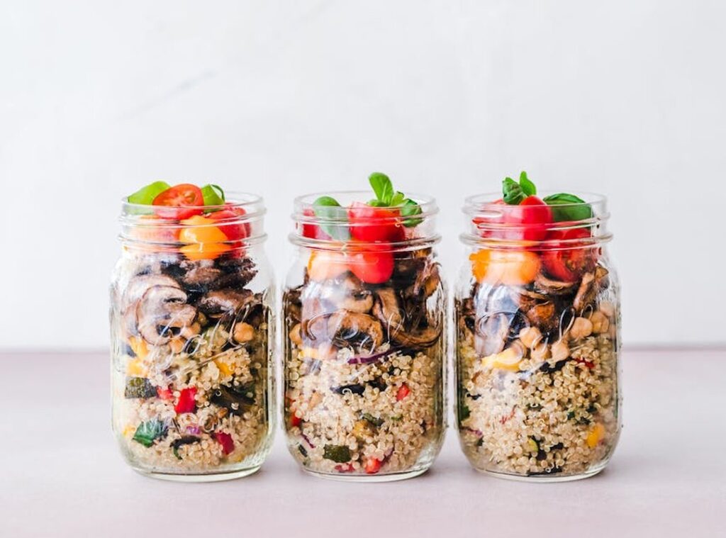 mason jar meal prep